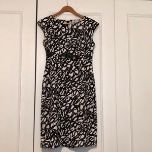 Calvin Klein black and white dress